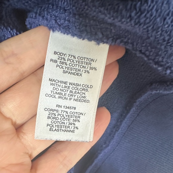 Vineyard Vines Women’s Navy Quarter-Zip Pullover / Sweater • 77% Cotton • Size M - Picture 5 of 7